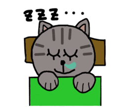 Japanese cat named Kijitora sticker #2164375