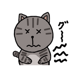 Japanese cat named Kijitora sticker #2164380