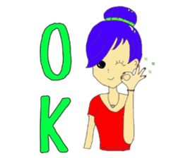 Akemi-chan ordinary girl sticker #2164552