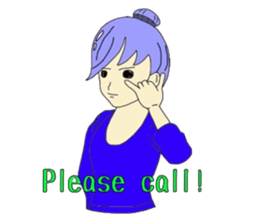 Akemi-chan ordinary girl sticker #2164579