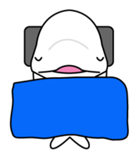 The KUU white dolphin sticker #2164636