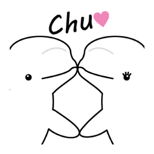 The KUU white dolphin sticker #2164638