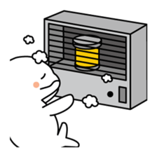 The KUU white dolphin sticker #2164641