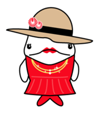 The KUU white dolphin sticker #2164652