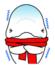 The KUU white dolphin sticker #2164653