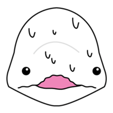 The KUU white dolphin sticker #2164654