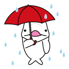 The KUU white dolphin sticker #2164657