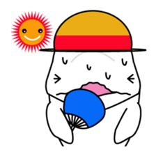 The KUU white dolphin sticker #2164660