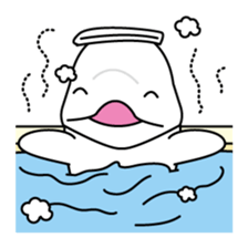 The KUU white dolphin sticker #2164670