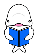 The KUU white dolphin sticker #2164671