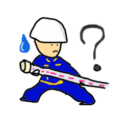 Fire fighting party sticker #2165213