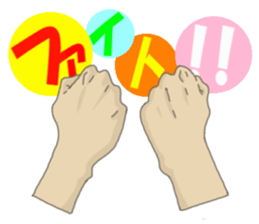 comics hand sticker #2165593