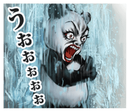 Human face panda sticker #2166826