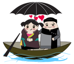 Vietnam's traditional costume sticker #2167205