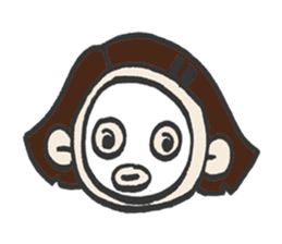 Cute bobbed girl sticker #2167892