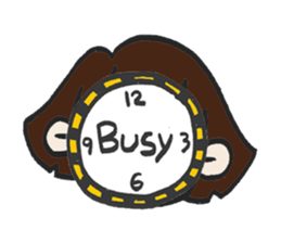 Cute bobbed girl sticker #2167906