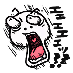 The face Sticker which shakes the heart.