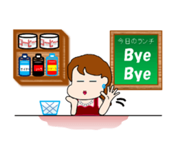 The landlady of a coffee shop sticker #2169307