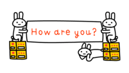 Full rabbit for English sticker #2169832