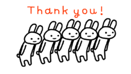 Full rabbit for English sticker #2169835