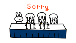 Full rabbit for English sticker #2169836