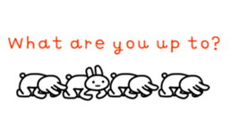 Full rabbit for English sticker #2169837