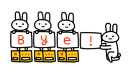 Full rabbit for English sticker #2169838