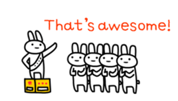 Full rabbit for English sticker #2169839