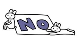 Full rabbit for English sticker #2169847