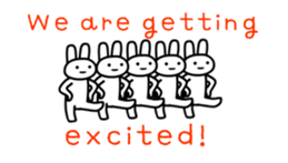 Full rabbit for English sticker #2169848