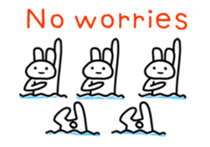 Full rabbit for English sticker #2169850