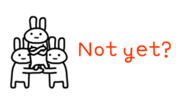 Full rabbit for English sticker #2169852