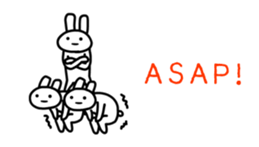 Full rabbit for English sticker #2169853