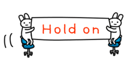 Full rabbit for English sticker #2169856