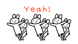 Full rabbit for English sticker #2169857