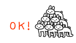 Full rabbit for English sticker #2169858