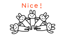 Full rabbit for English sticker #2169859