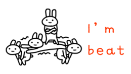 Full rabbit for English sticker #2169860