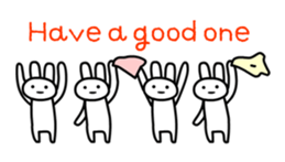 Full rabbit for English sticker #2169863