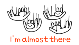 Full rabbit for English sticker #2169867