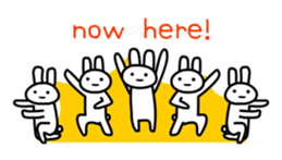 Full rabbit for English sticker #2169868