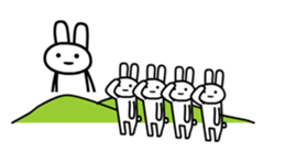 Full rabbit for English sticker #2169869