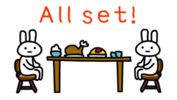 Full rabbit for English sticker #2169871