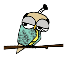 Chonmage Owl sticker #2170574