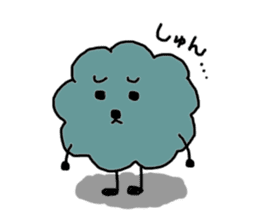 funny clouds character sticker #2170881