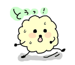 funny clouds character sticker #2170904