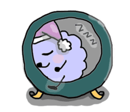 funny clouds character sticker #2170906
