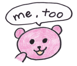 pink bear Ai sticker #2170954