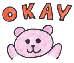 pink bear Ai sticker #2170958