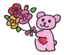 pink bear Ai sticker #2170961